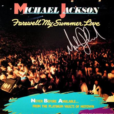 Michael Jackson signed Farewell My Summer Love album