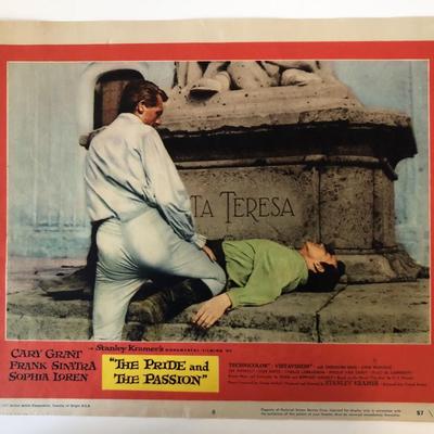 The Pride and the Passion original 1957 vintage lobby card
