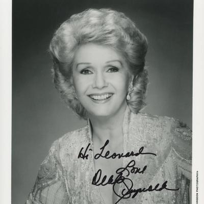 Debbie Reynolds signed photo. GFA Authenticated