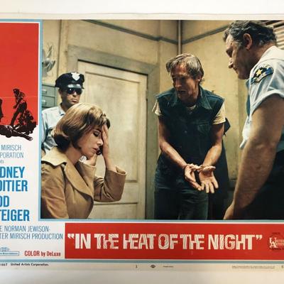 In the Heat of the Night original 1967 vintage lobby card