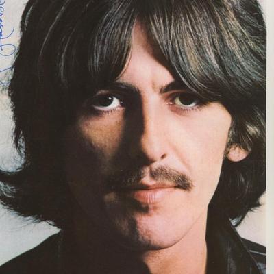 George Harrison signed photo. 