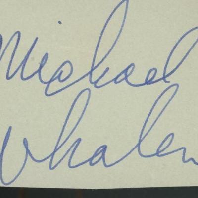 Michael Whalen original signature
