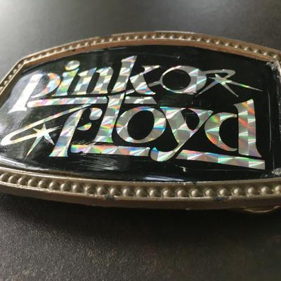 RARE Vintage 70's PINK FLOYD Prism Belt Buckle CPI 