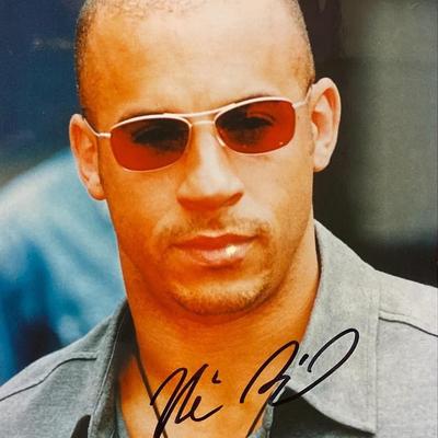 Vin Diesel Signed Photo