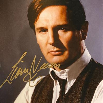 Liam Neeson signed photo