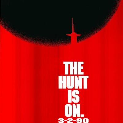 The Hunt for Red October original 1990 vintage advance one sheet movie poster