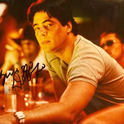 Traffic Benicio del Toro Signed Movie Photo
