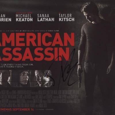 American Assassin Dylan O'Brien signed poster