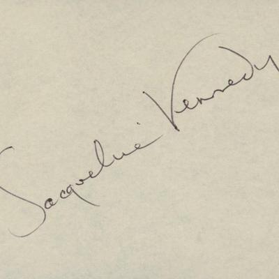 Jackie Kennedy signature cut