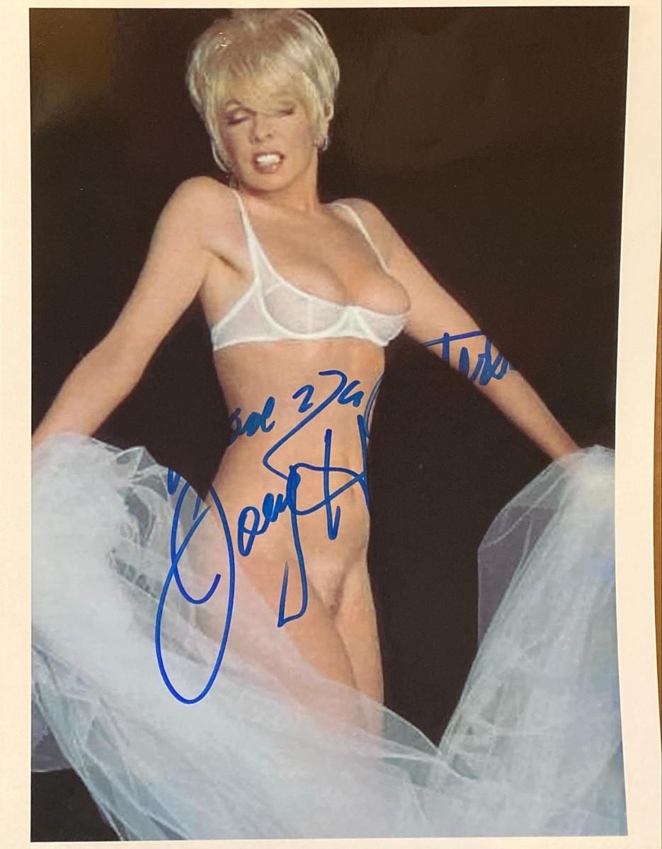 Joey heatherton signed photo estatesales
