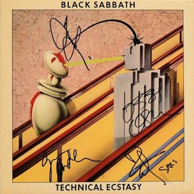 Black Sabbath signed Technical Ecstasy album