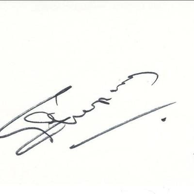 Cyd Charisse original signature 