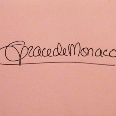 Princess Grace DeMonaco signature slip 