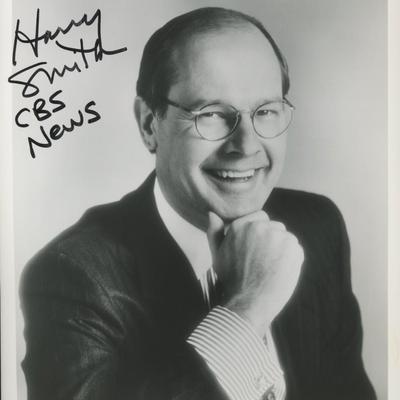 Harry Smith signed CBS photo