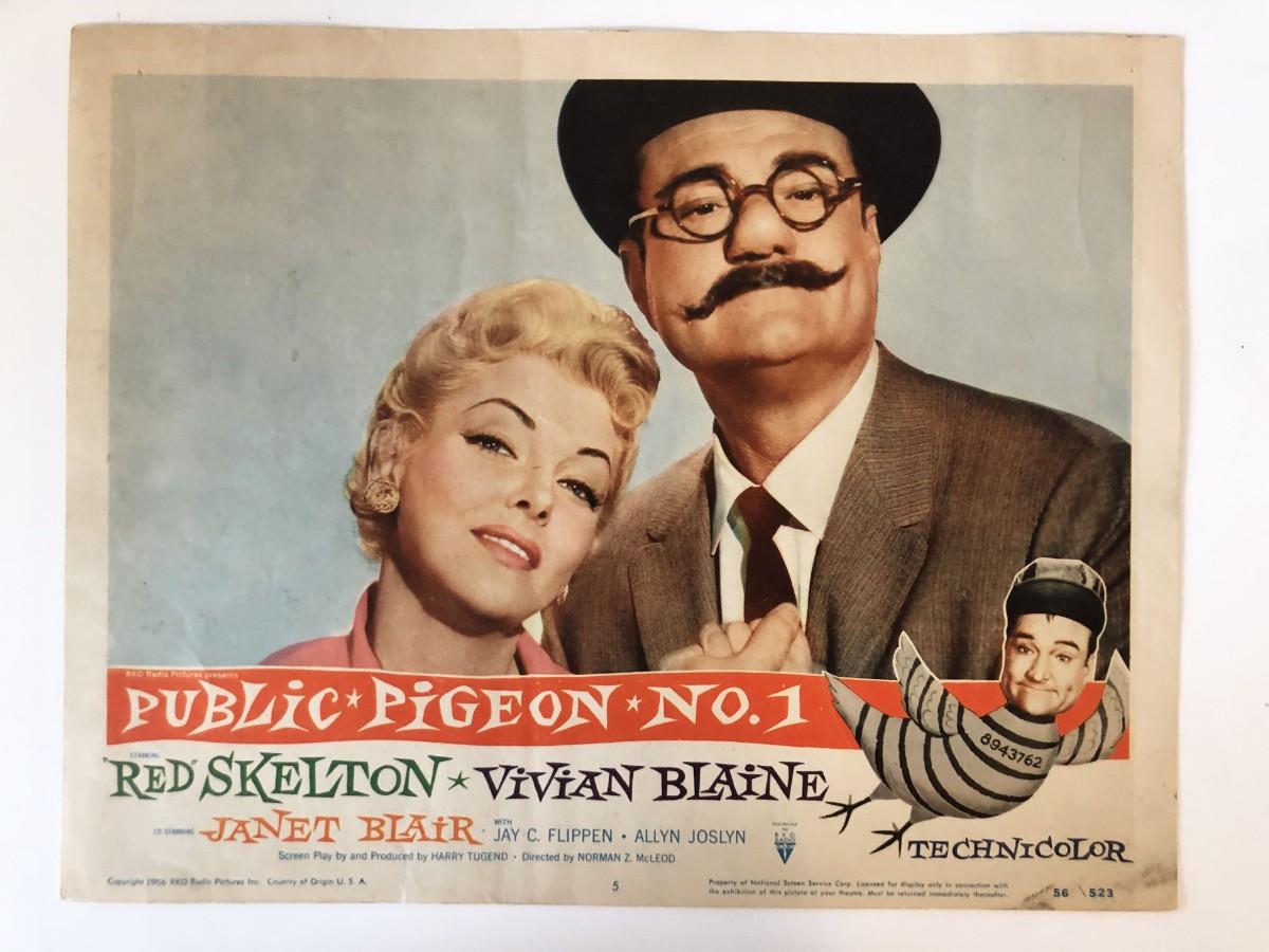 Public Pigeon No. 1 original 1956 vintage lobby card