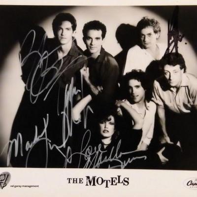 The Motels signed promo photo 