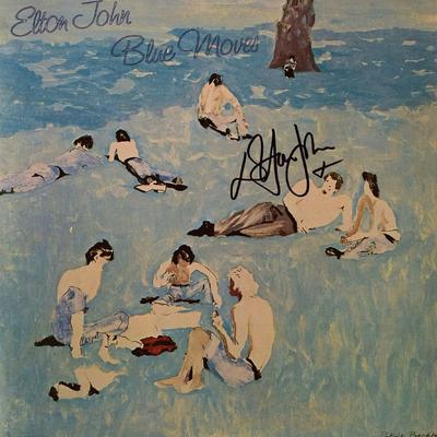 Elton John signed Blue Moves album