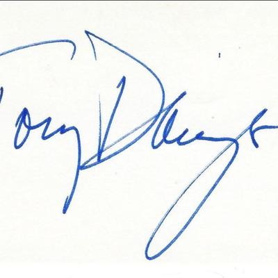 Tony Danza original signature 