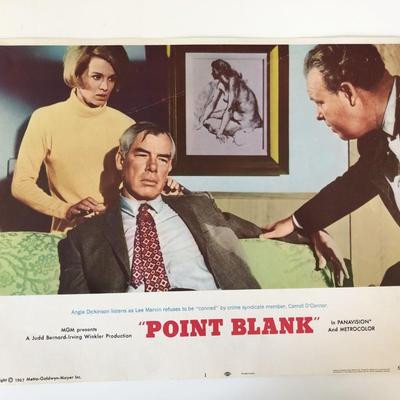 Point Blank original 1967 vintage lobby card