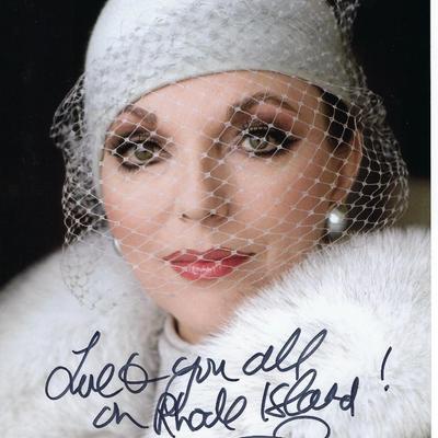 Joan Collins Signed Photo with note