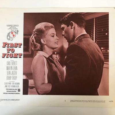 First to Fight original 1967 vintage lobby card