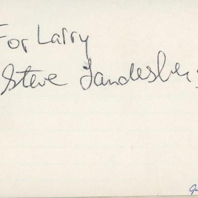 Barney Millers Steve Landesberg signed note
