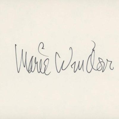 Marie Windsor signature cut