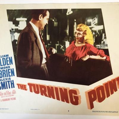 The Turning Point original 1952 vintage lobby card