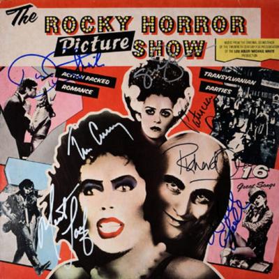 The Rocky Horror Show cast signed soundtrack