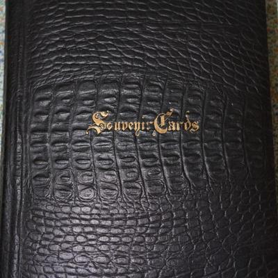 VINTAGE POSTCARD ALBUM OF OVER 300 CARDS. ALL HOLIDAYS/ WISC TOWNS/ DEPOTS /PHOTO CARDS