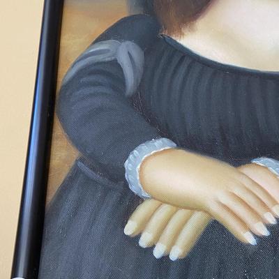 Modern Mona Lisa Replica Painting, unsigned