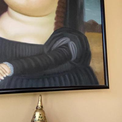 Modern Mona Lisa Replica Painting, unsigned