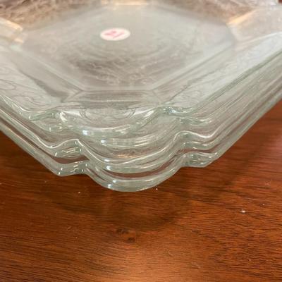 Vintage Etched Crystal Dishes