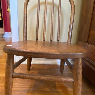 Child Sized Oak Chair