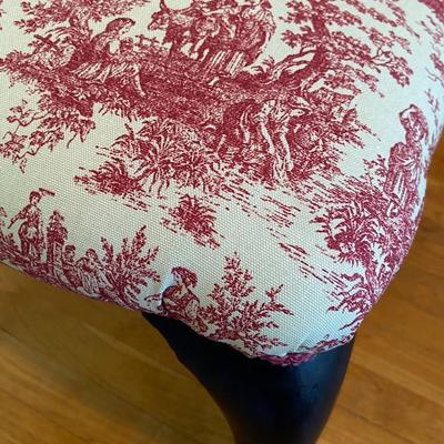 Caned Back and Fabric Chair