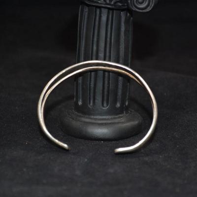 925 Sterling Double Cuff Bracelet 24.0g