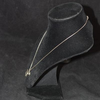 925 Sterling Nurse Pendant with 925 Sterling 18" Box Chain 5.1g