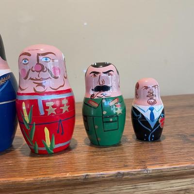 Soviet Leaders Matryoshkas/Russian Nesting Doll Set