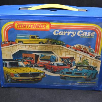 Vintage 1978 Matchbox Case w/ Assorted Cars (Hot Wheels, Matchbox, Tootsie Toy, Etc.)