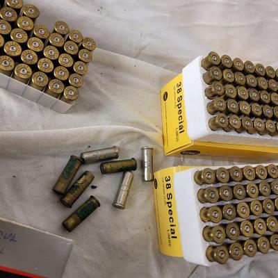 5 boxes of Assorted 38 special Brass