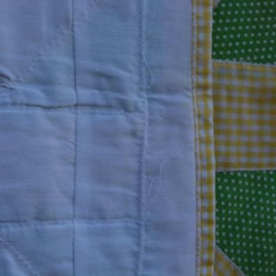 Hand Pieced and Hand Stitched Spring Quilt 88
