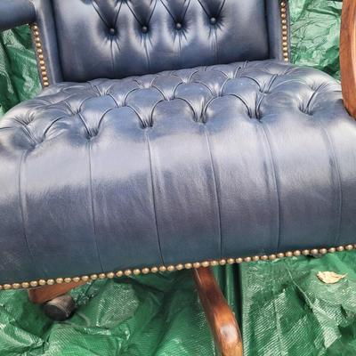 Hickory Leather Company executive chair. 1930s??
