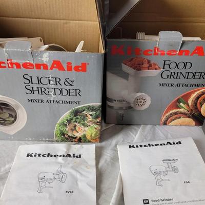 2 KitchenAid mixer attachments