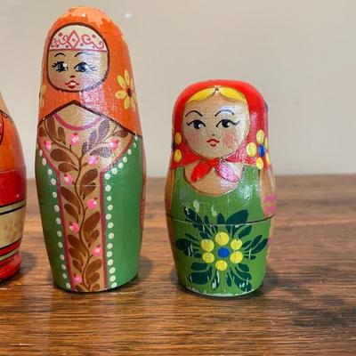 Lot of Souvenir and Jingle Matryoshkas/Russian Nesting Dolls