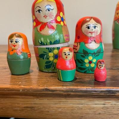 Lot of Souvenir and Jingle Matryoshkas/Russian Nesting Dolls