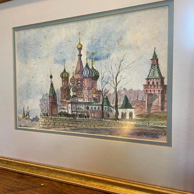 Lot of Framed Russian Art Memorabilia