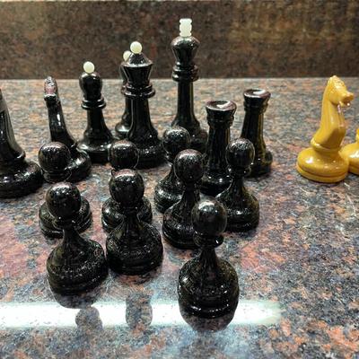 Vintage USSR Tournament Chess Set, Full Set with Certificate