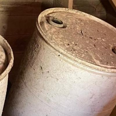 4 Plastic Barrels