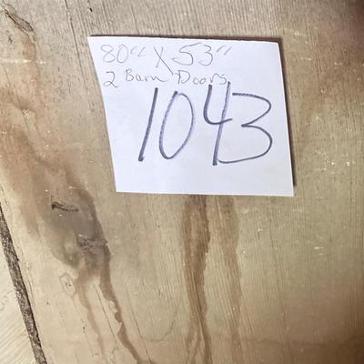 2 Vintage Barn Doors