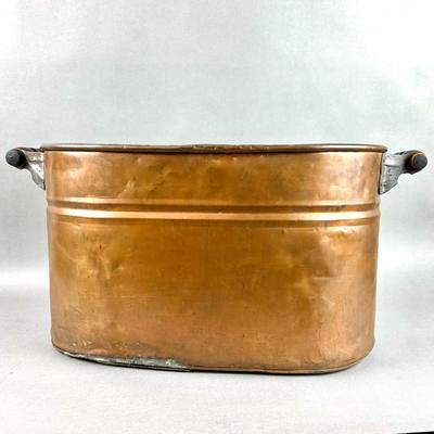 LR107 Vintage Copper Boiler with Handles